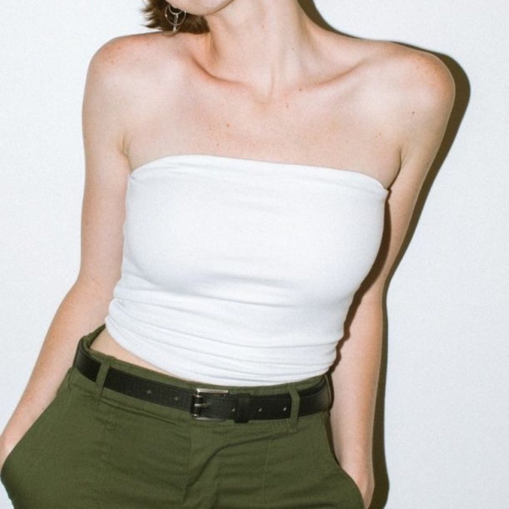 White Brandy Melville Tube Top